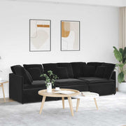 Modulaire bank fluweel zwart