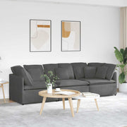 Modulaire bank corduroy donkergrijs 300x100x64 cm