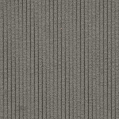 Modulaire Bank Met Voetenbank&Kussens Corduroy Stof Lichtgrijs