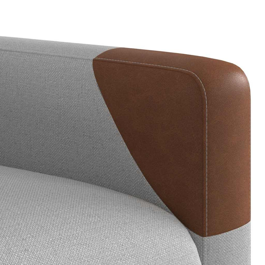 Fauteuil elektrisch verstelbaar stof wolk grijs