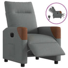 Armchair electric adjustable fabric dark gray