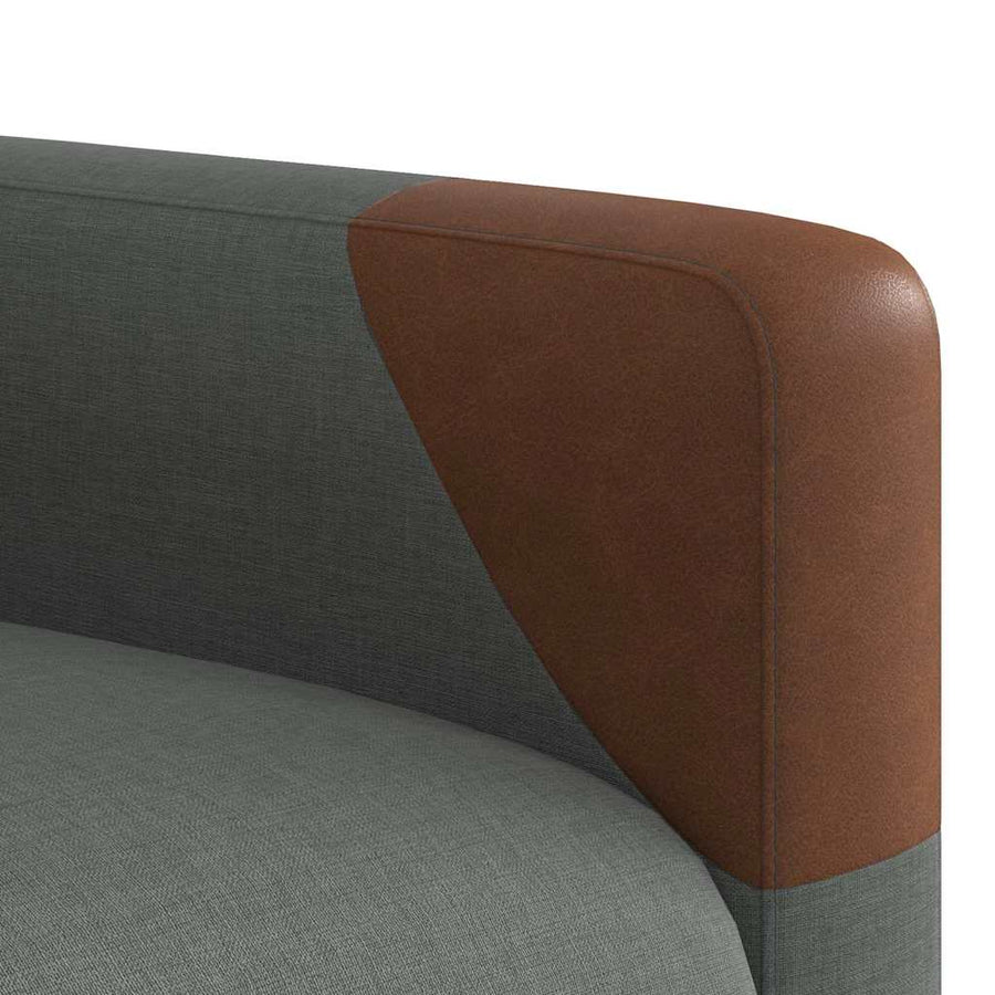 Fauteuil elektrisch verstelbaar stof donkergrijs