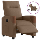 Recliner electric fabric brown