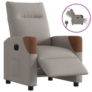 Fauteuil elektrisch verstelbaar stof taupe