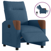Fauteuil elektrisch verstelbaar stof blauw 69x86x100 cm