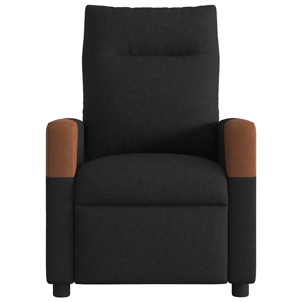 Massagestoel elektrisch verstelbaar stof zwart