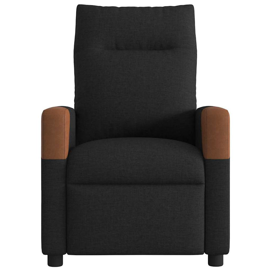 Massagestoel elektrisch verstelbaar stof zwart