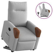 Recliner adjustable fabric cloud grey