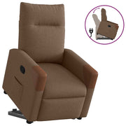 Riser recliner fabric brown