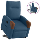 Sta-op-stoel stof blauw verstelbaar
