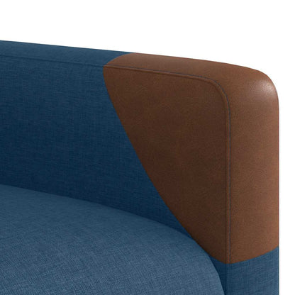 Sta-op-stoel verstelbaar stof blauw