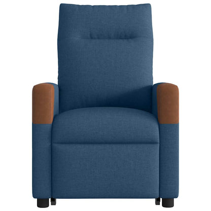 Sta-op-massagestoel verstelbaar stof blauw