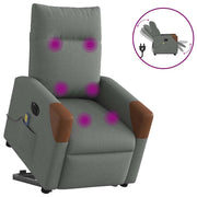 Sta-op massagestoel elektrisch verstelbaar donkergrijs