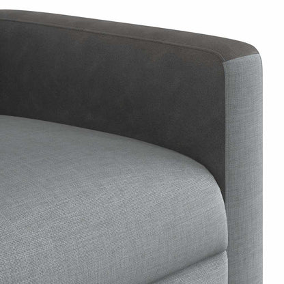 Fauteuil elektrisch verstelbaar stof lichtgrijs