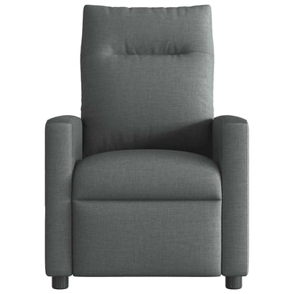 Fauteuil elektrisch verstelbaar stof donkergrijs