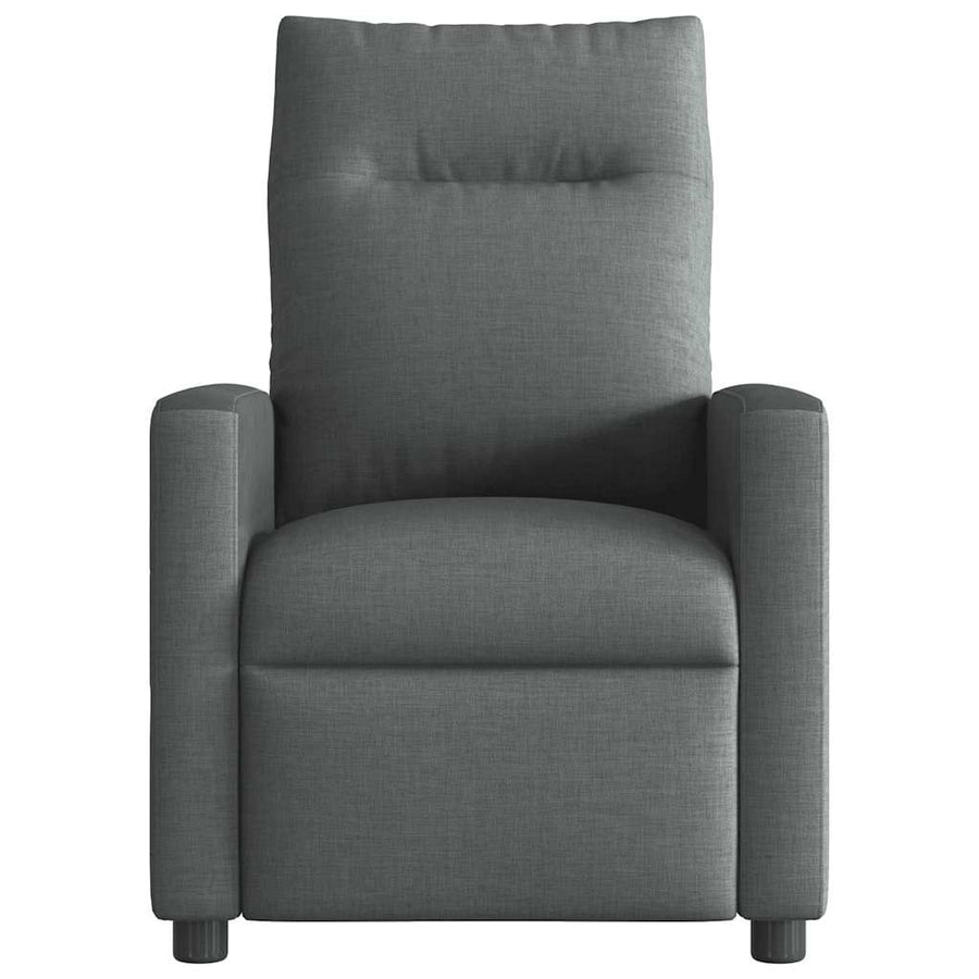 Fauteuil elektrisch verstelbaar stof donkergrijs