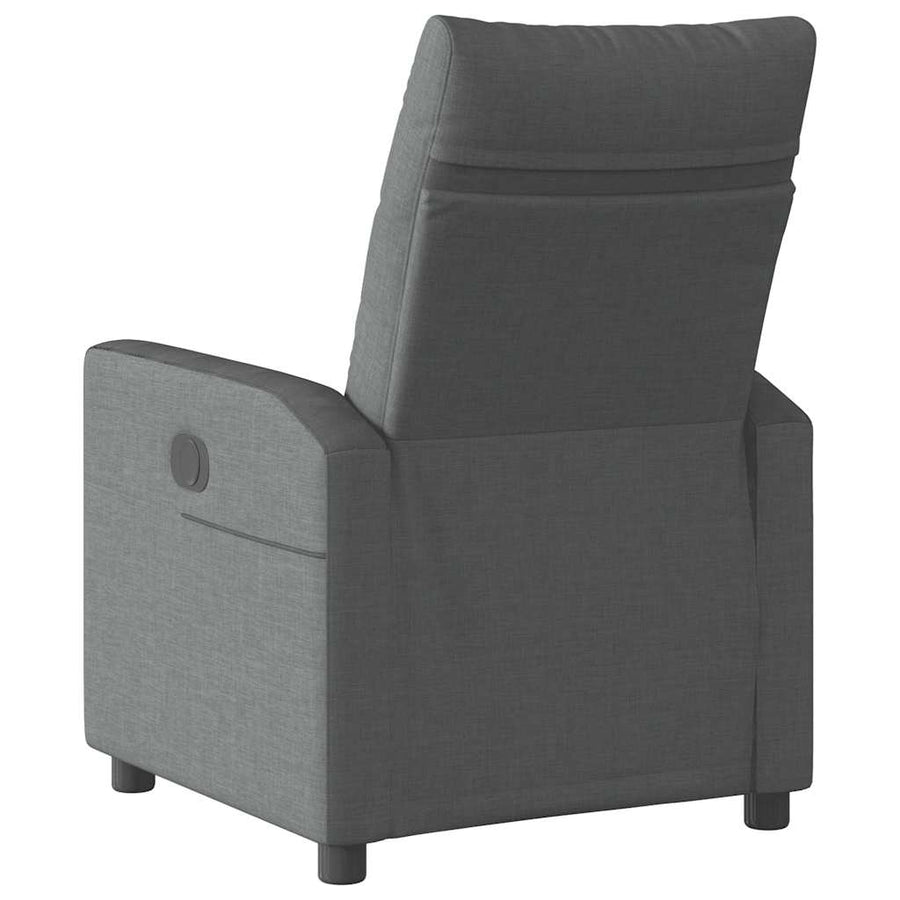 Fauteuil elektrisch verstelbaar stof donkergrijs
