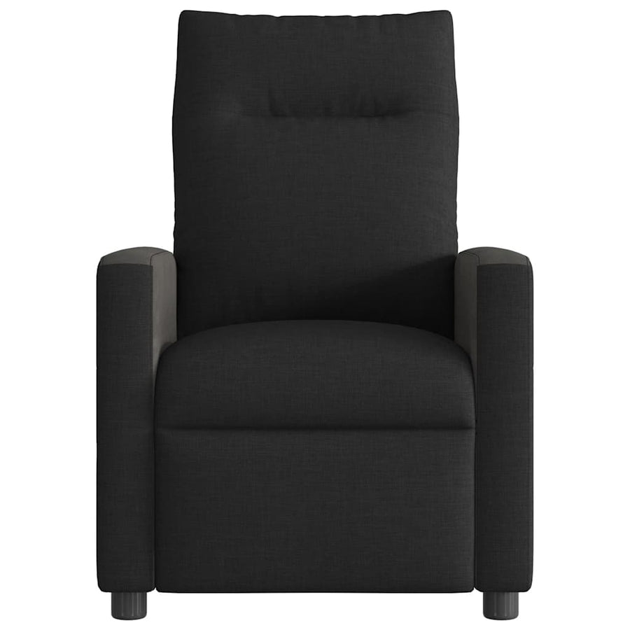 Fauteuil verstelbaar elektrisch stof zwart