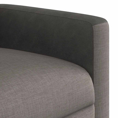 Fauteuil verstelbaar elektrisch stof taupe