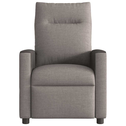 Fauteuil verstelbaar elektrisch stof taupe