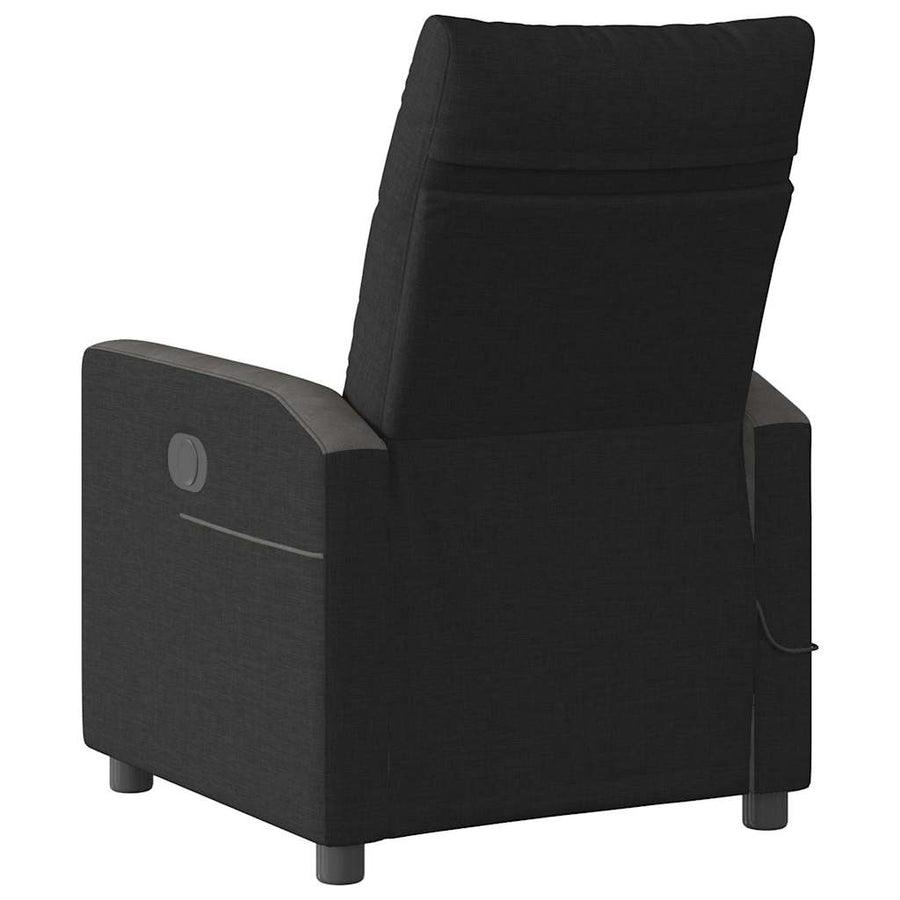 Massagestoel elektrisch verstelbaar stof zwart