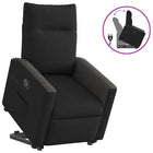 Rise and recline chair adjustable fabric black