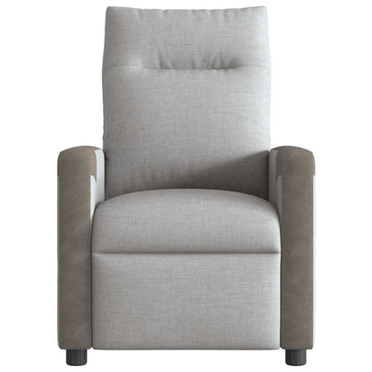 Fauteuil elektrisch verstelbaar stof wolk grijs