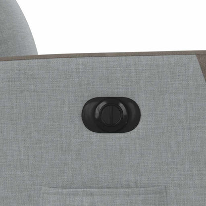 Fauteuil elektrisch verstelbaar stof lichtgrijs
