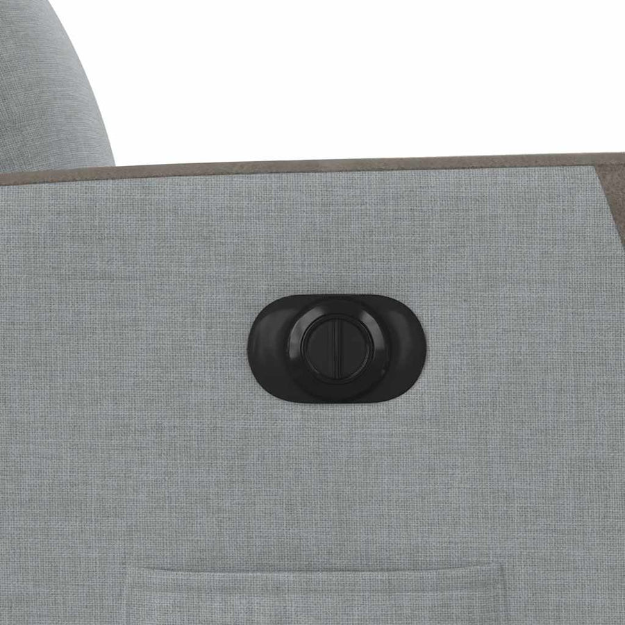 Fauteuil elektrisch verstelbaar stof lichtgrijs