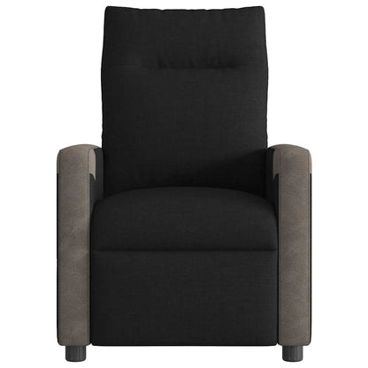 Fauteuil verstelbaar elektrisch stof zwart
