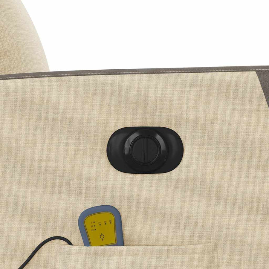Massagestoel Stof Kleurig Crème Ja Elektrisch verstelbaar