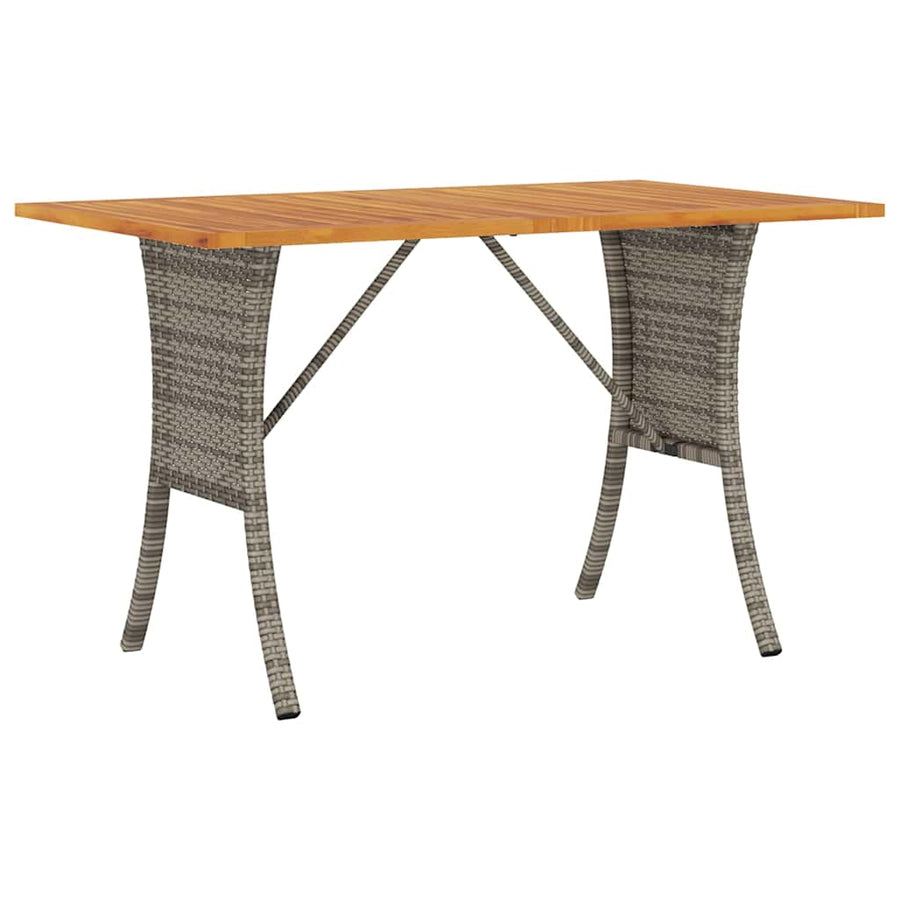 6-Delige Loungeset Met Kussens Poly Rattan Grijs Hout