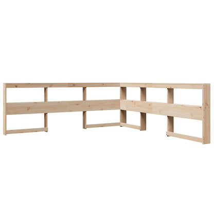 Bed met boekenkast zonder matras massief grenenhout 180x200 cm