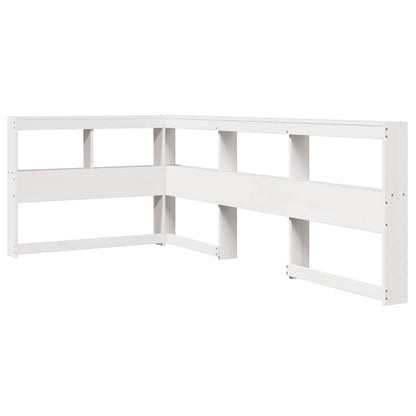Bed Met Boekenkast Zonder Matras Grenenhout 100 x 200 cm Wit