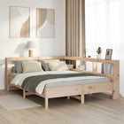 Bed met boekenkast 150x200 cm massief grenenhout
