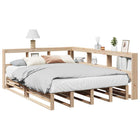 Bed 135x190 cm massief grenenhout met boekenkast