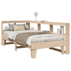 Bed met boekenkast massief grenenhout 90x190 cm