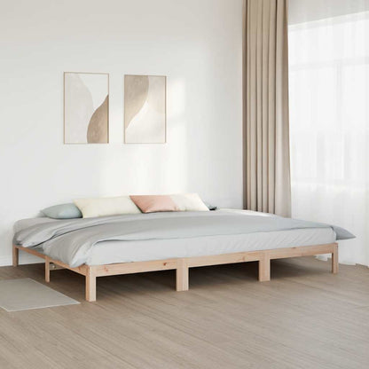 Bedframe Family Zonder Matras Massief Grenenhout 240 x 200 cm Naturel