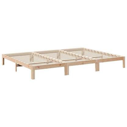 Bedframe Family Zonder Matras Massief Grenenhout 240 x 200 cm Naturel