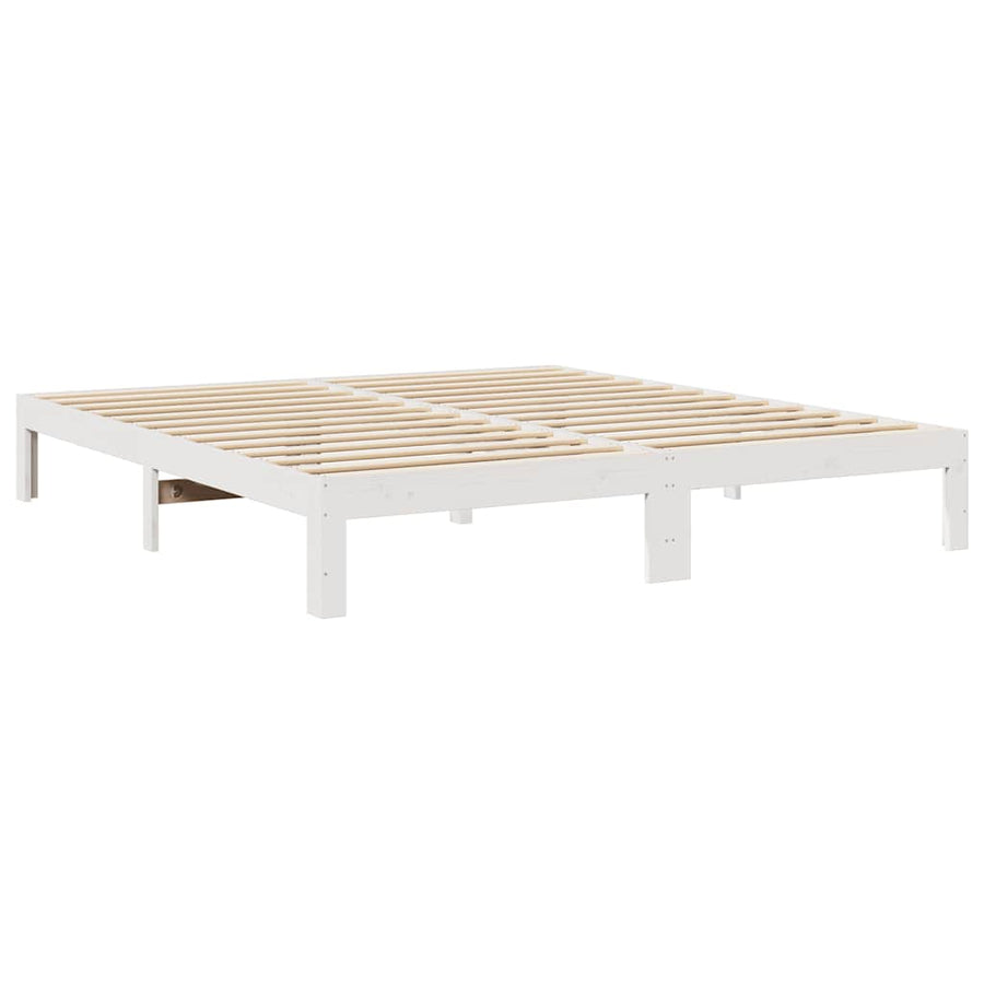 Bedframe Family Zonder Matras Massief Grenenhout 270 x 200 cm Wit