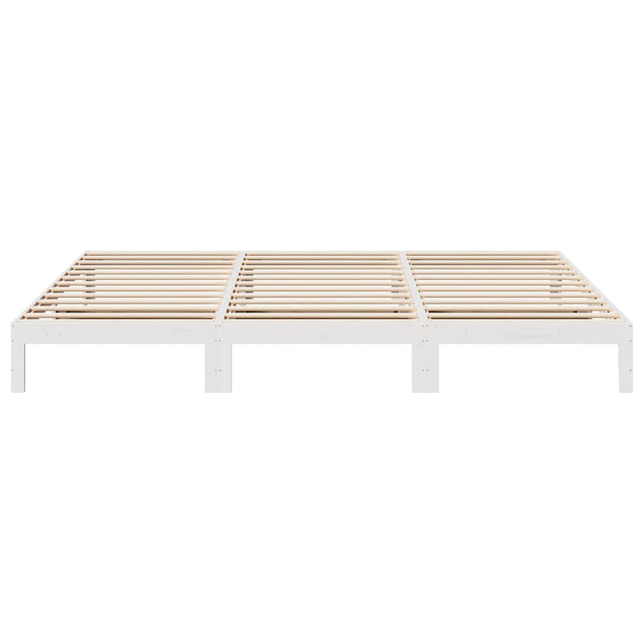 Bedframe Family Zonder Matras Massief Grenenhout 270 x 200 cm Wit