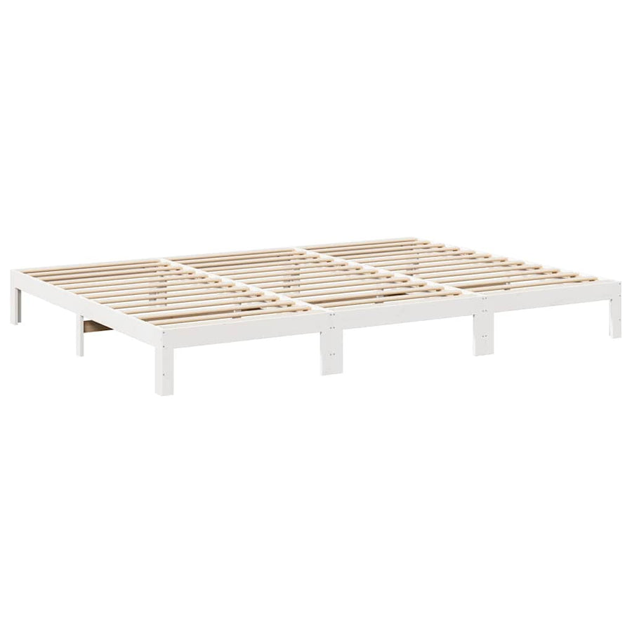 Bedframe Family Zonder Matras Massief Grenenhout 270 x 200 cm Wit