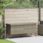 Tuinbox 160x55x75 cm poly rattan lichtgrijs
