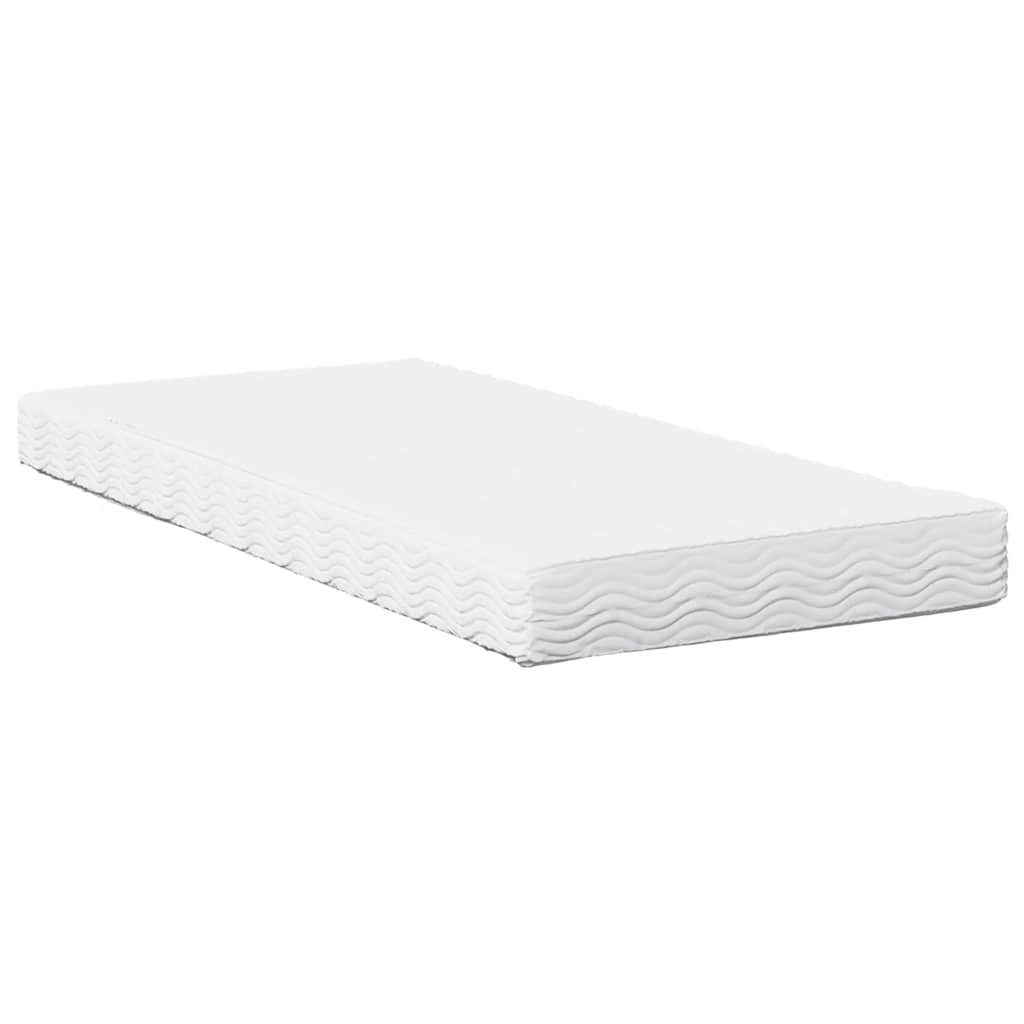 Slaapbank met matras 100x200 cm massief grenenhout wit