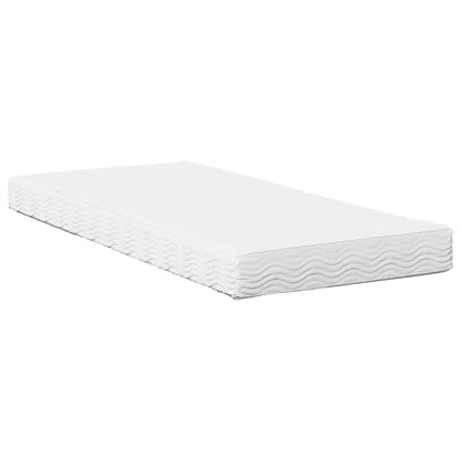 Slaapbank met matras 100x200 cm massief grenenhout wit