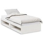 Daybed with mattress 100x200 cm solid pine white