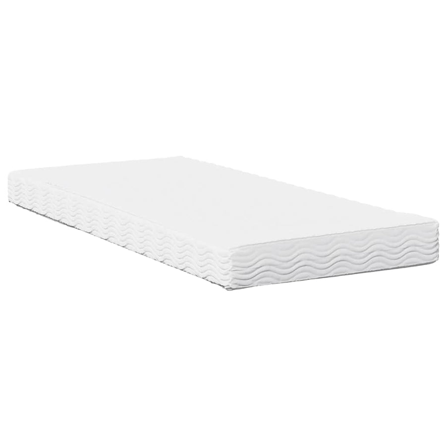 Bedbank met matras wasbruin 100x200 cm massief grenenhout