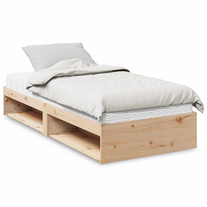 Slaapbank met matras 80x200 cm massief grenenhout
