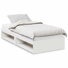 Slaapbank massief grenenhout wit 90x190 cm