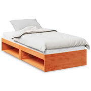Daybed with mattress 90x190 cm solid pine honey brown
